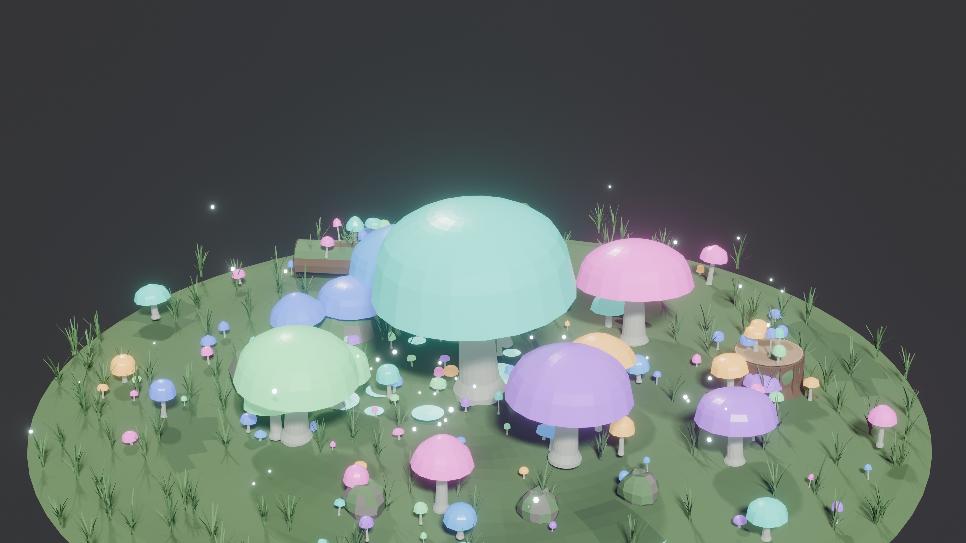 Grove Zone Showcase (Glowing Mushroom Grove) 4K